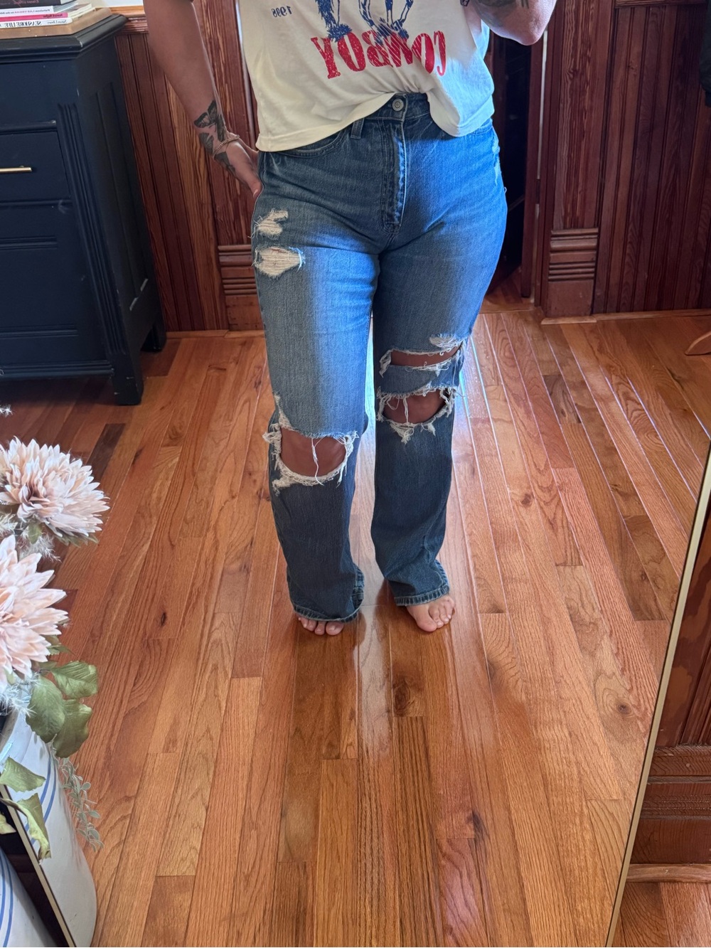 eunina Codi Super High Rise Dad Jeans